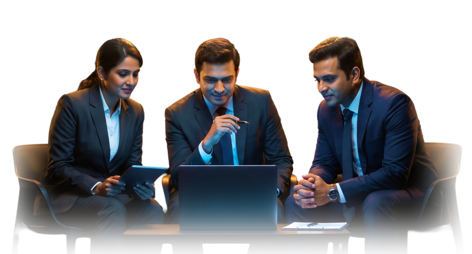 Team of tax professionals reviewing a case
